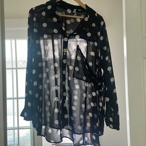 Sheer button down. Size 20